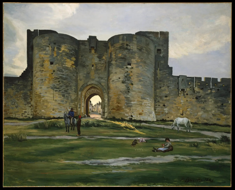 Drottningens port i Aigues-Mortes - Frédéric Bazille