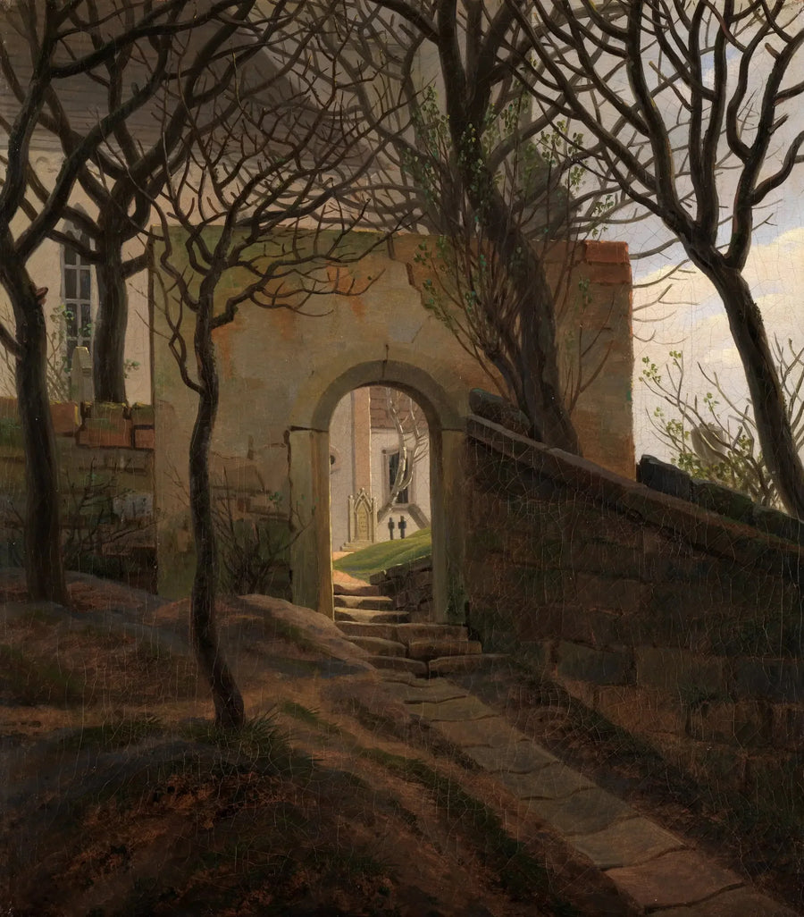 Kyrkogårdens port - Caspar David Friedrich