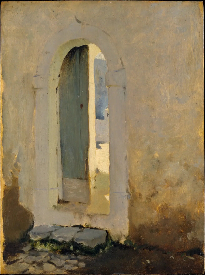 Öppen dörr, Marocko - John Singer Sargent