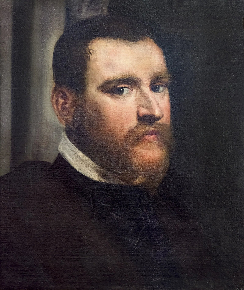 Porträtt attribuerat till den venetianska adelsmannen Zuan Pietro Ghisi - Jacopo Tintoretto