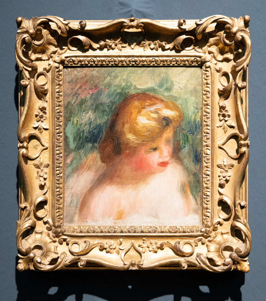 Bystporträtt av en ung kvinna - Pierre-Auguste Renoir