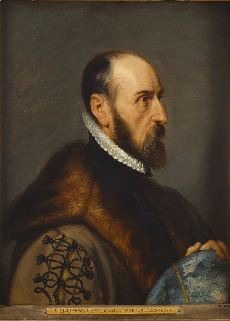 Porträtt av Abraham Ortelius - Peter Paul Rubens