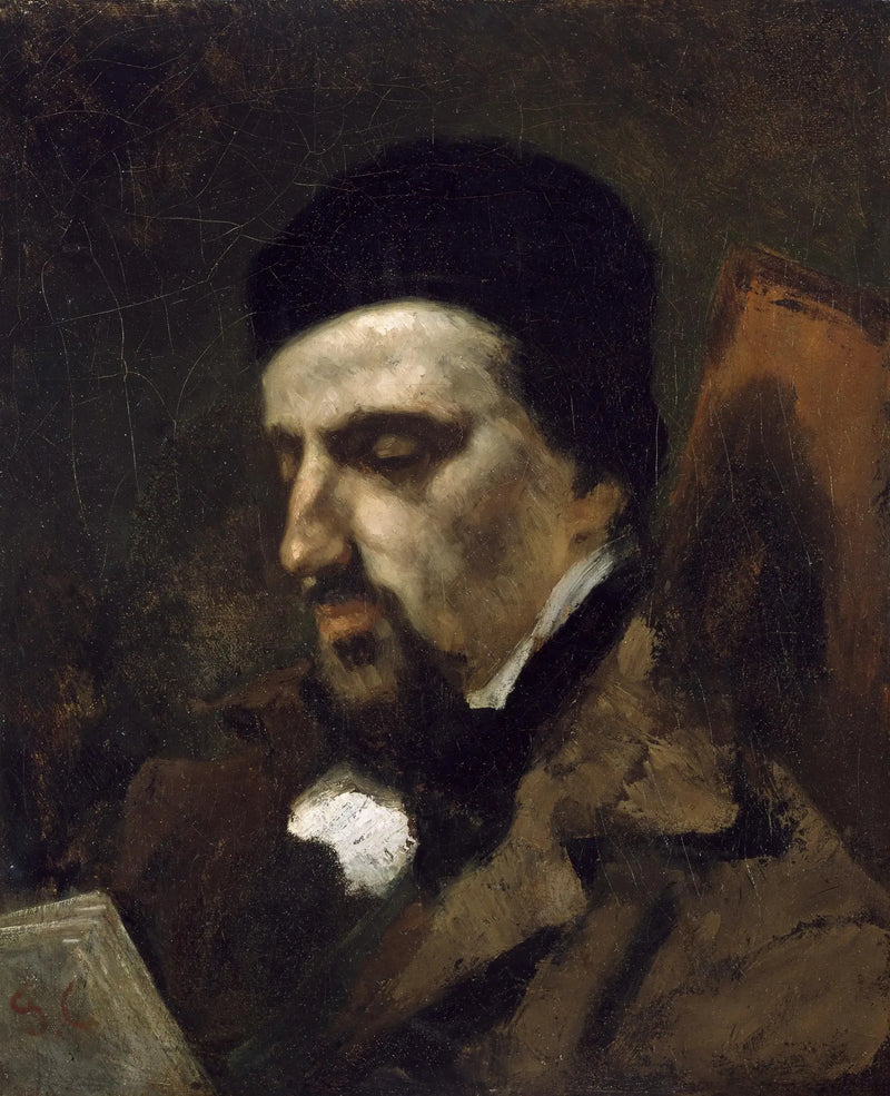 Porträtt av Adolphe Marlet - Gustave Courbet