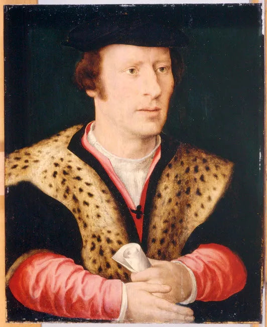 Porträtt av Adriaan van der Goes (....-1560) - Joos van Cleve