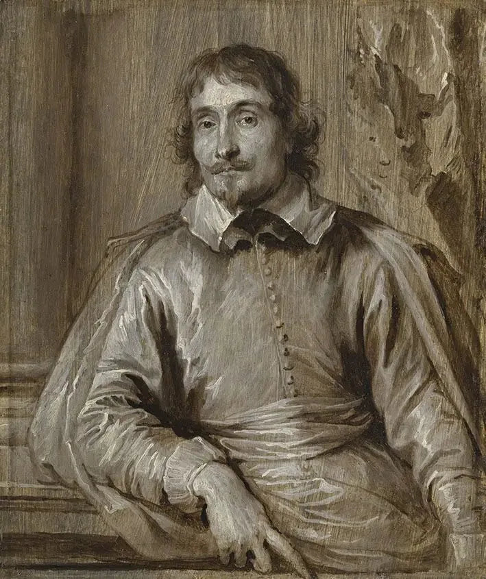 Porträtt av Alessandro Scaglia (grisaille) - Antoine van Dyck