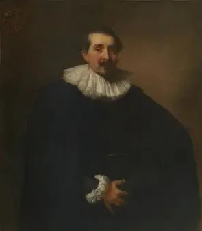 Porträtt av Alexandre della Faille 1589-1653, stadsskrivare i Antwerpen - Antoine van Dyck