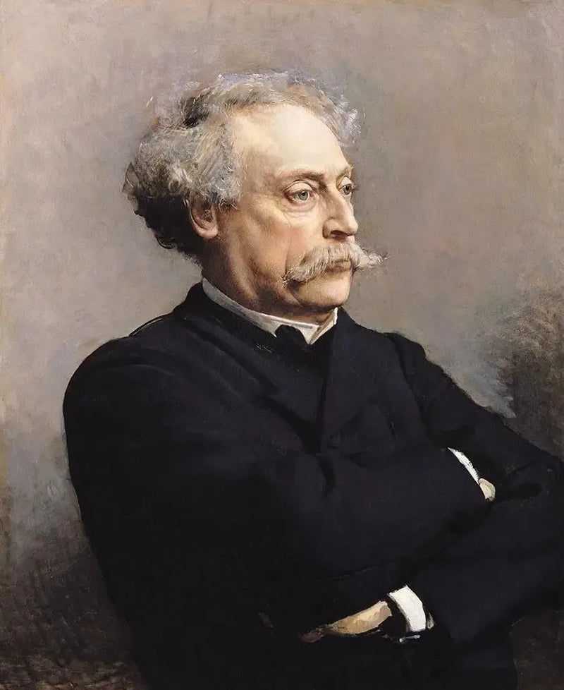 Porträtt av Alexandre Dumas fils - Léon Bonnat