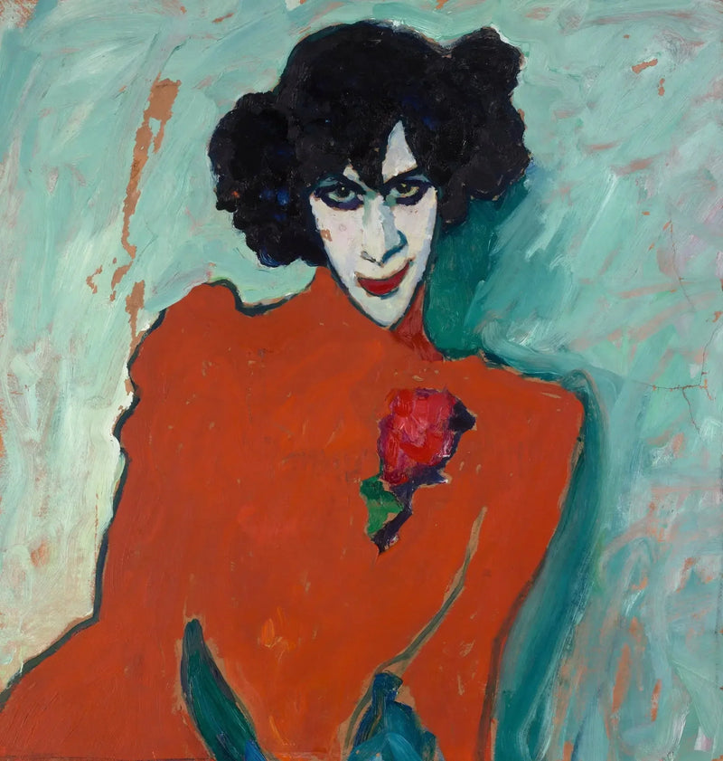 Porträtt av Alexandre Sakharoff - Alexej von Jawlensky