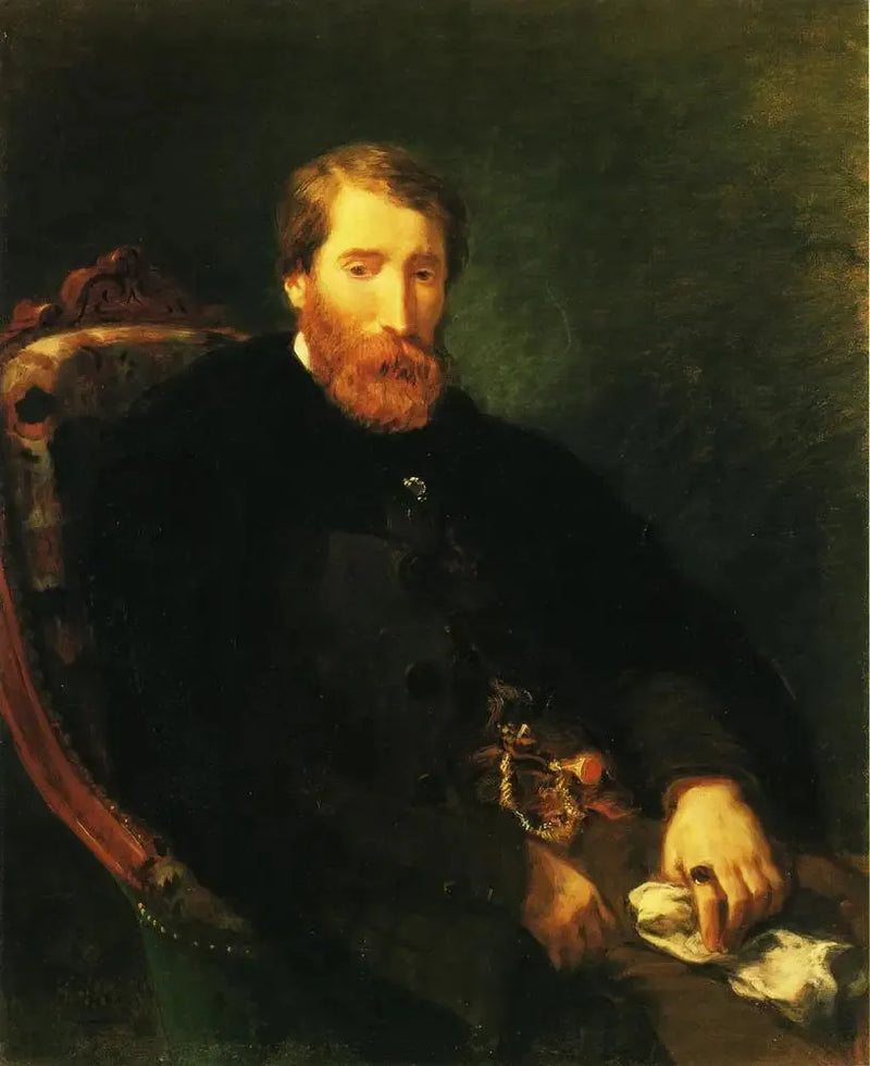 Porträtt av Alfred Bruyas - Eugène Delacroix