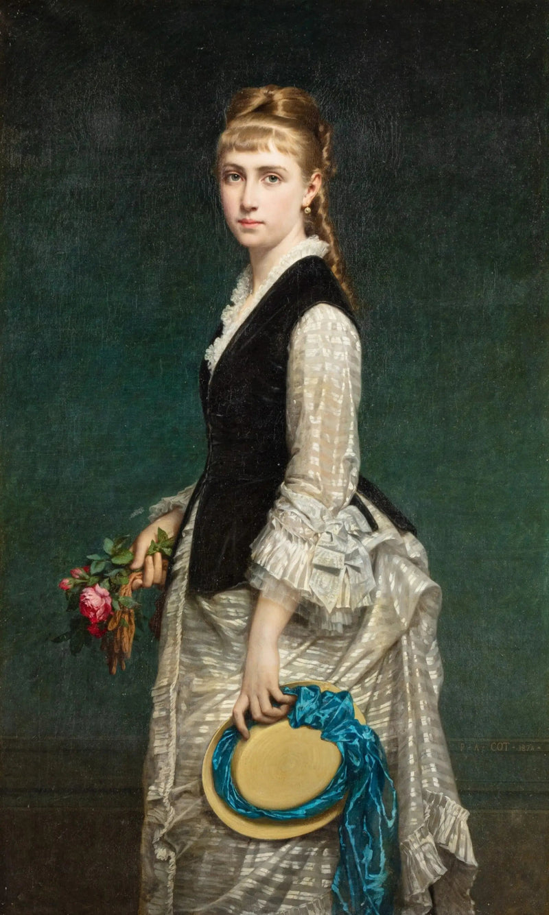 Porträtt av Alice Heine, hertiginna av Richelieu, prinsessa av Monaco - Pierre Auguste Cot