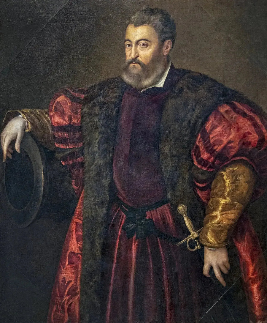 Porträtt av Alphonse I d'Este - Titian
