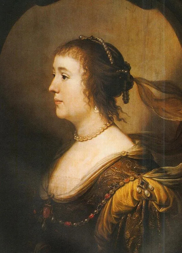 Porträtt av Amalia van Solms (1602-1675) - Gerrit van Honthorst