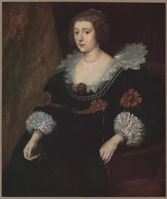 Porträtt av Amalia van Solms-Braunfels, Orangeprinsessa (1602-1675) - Antoine van Dyck