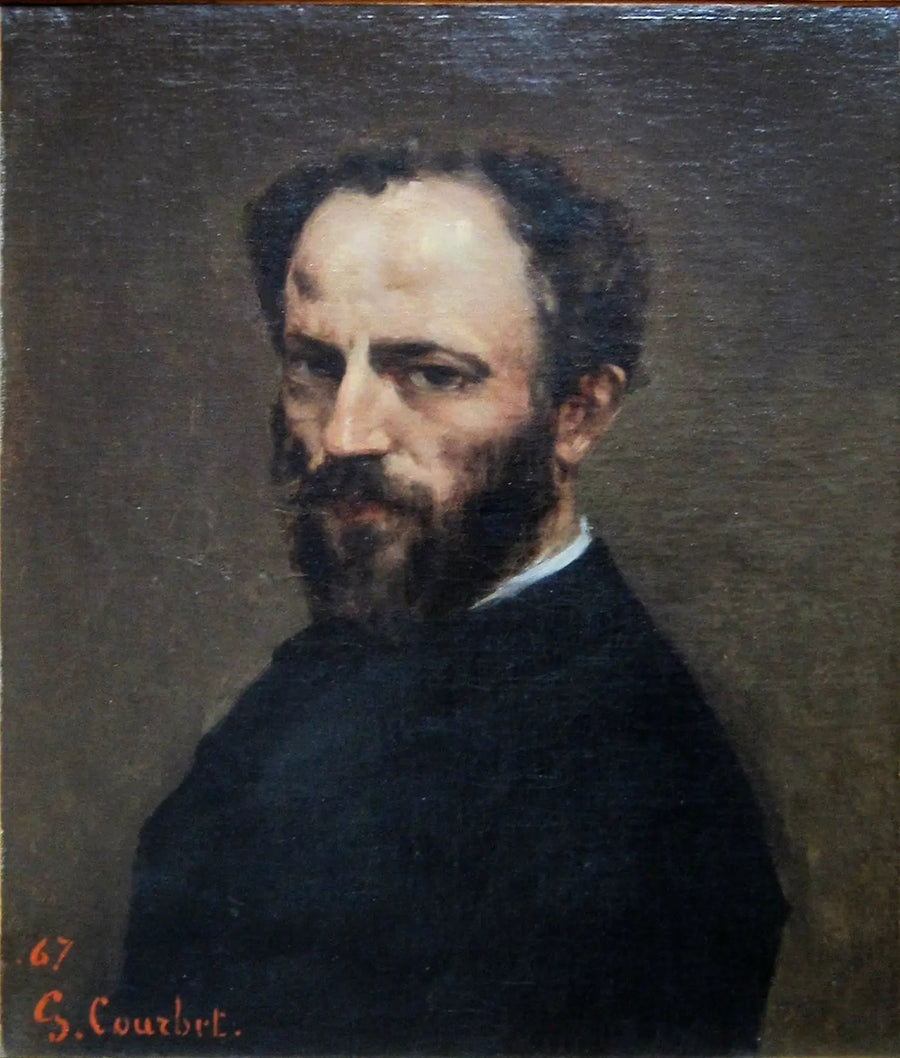 Porträtt av Amand Gautier (1825-1894), målare - Gustave Courbet