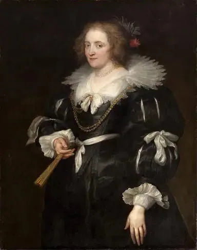 Amélie de Solms-Braunfels-porträtt - Antoine van Dyck