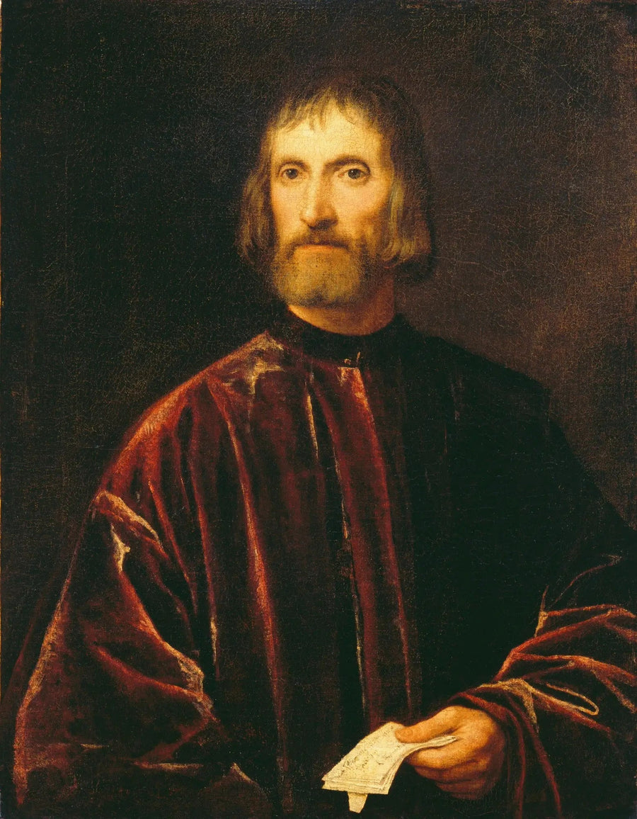 Porträtt av Andrea dei Franceschi - Titian