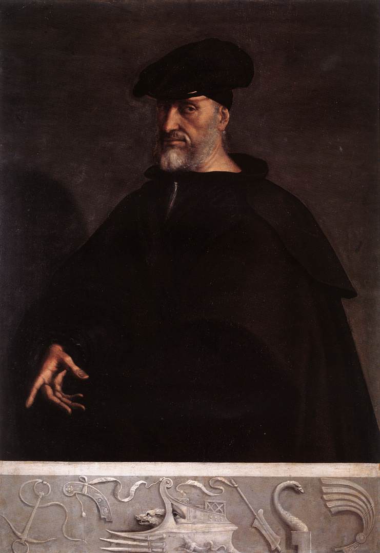 Porträtt av Andrea Doria - Sebastiano del Piombo