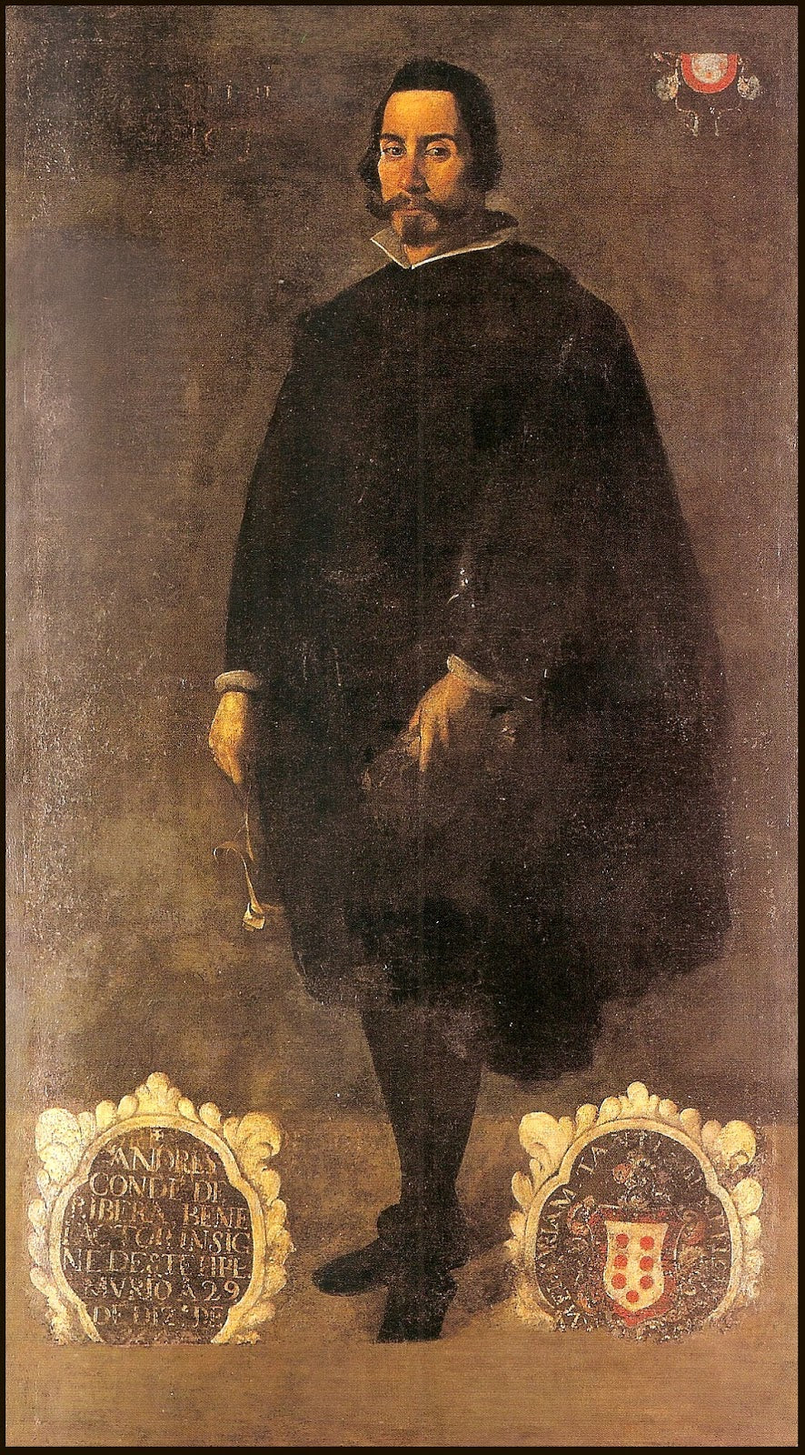 Porträtt av Andrés Condé de Ribera - Francisco de Zurbarán