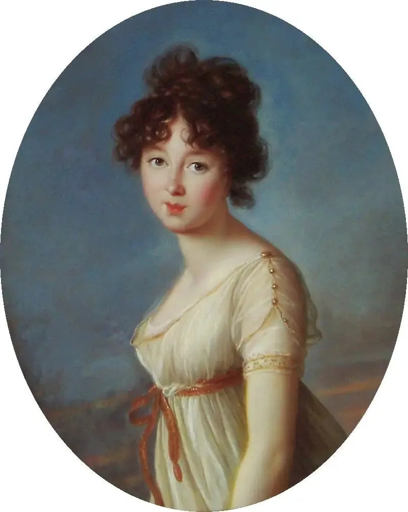 Porträtt av Aniela Czartoryska född Radziwiłł. - Élisabeth Vigée Le Brun
