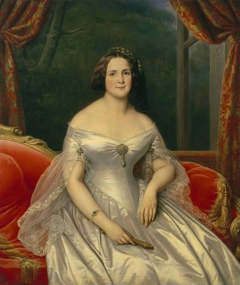 Porträtt av Anna Benardaki - Charles de Steuben