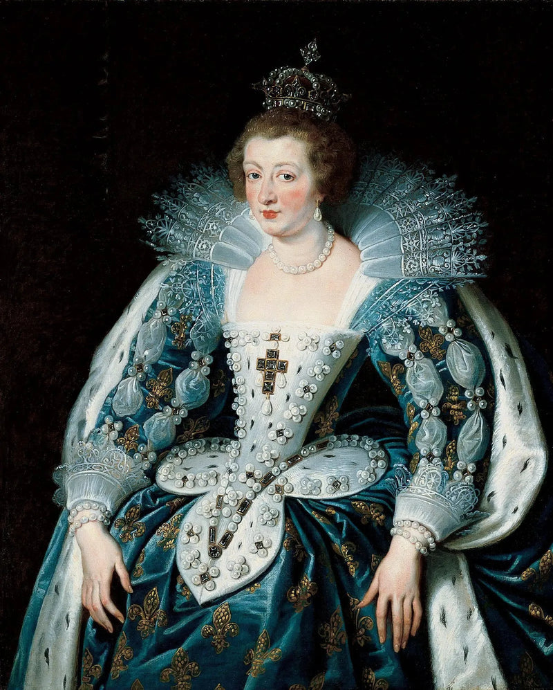 Porträtt av Anne av Österrike - Peter Paul Rubens