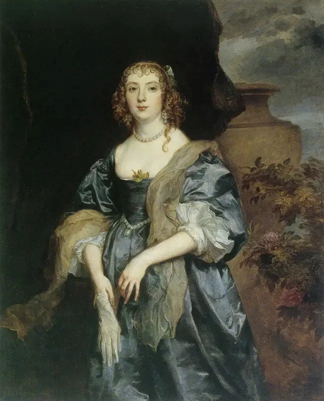 Porträtt av Anne Carr, Lady Russell - Antoine van Dyck