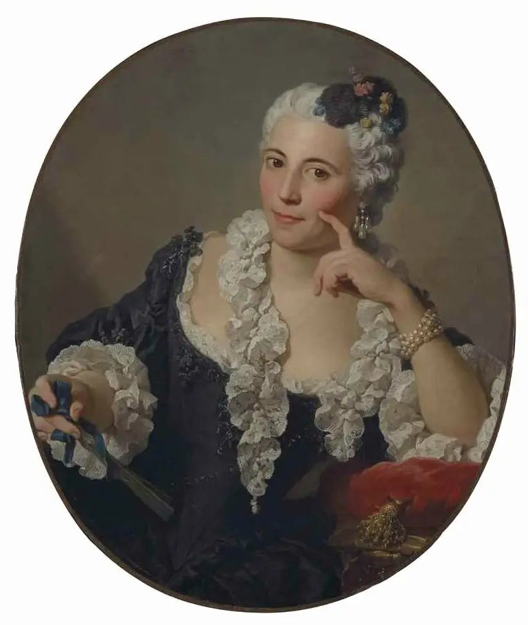Portrait d'Anne-Marie Zina Durant de Lironcourt - Pierre Subleyras image 1 reproduction de peinture à l’huile