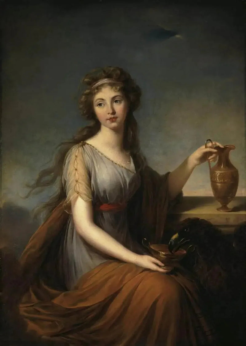 Porträtt av Anne Pitt i Hebe - Élisabeth Vigée Le Brun