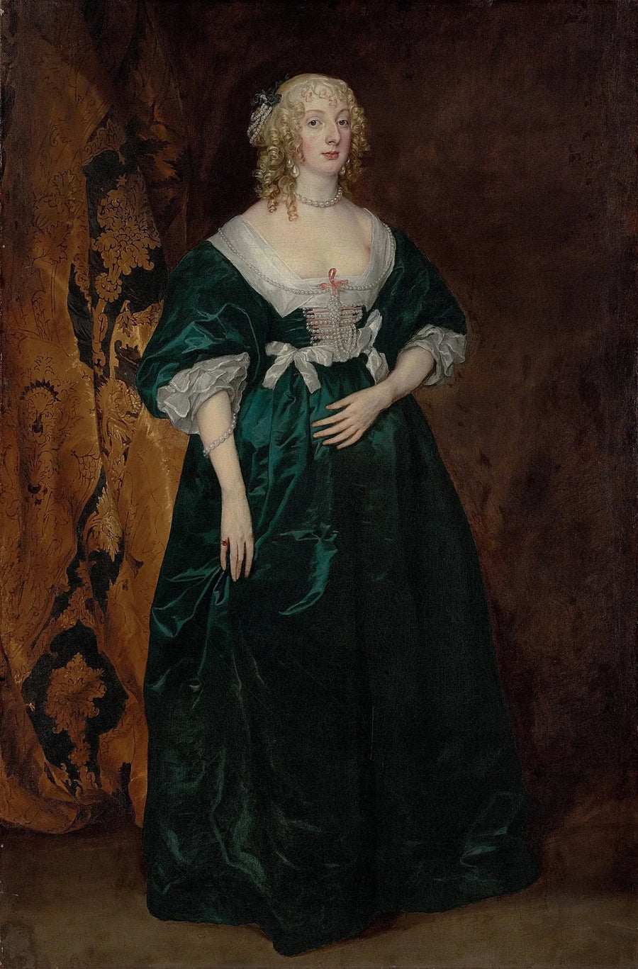 Porträtt av Anne Sophia, grevinna av Carnarvon - Antoine van Dyck