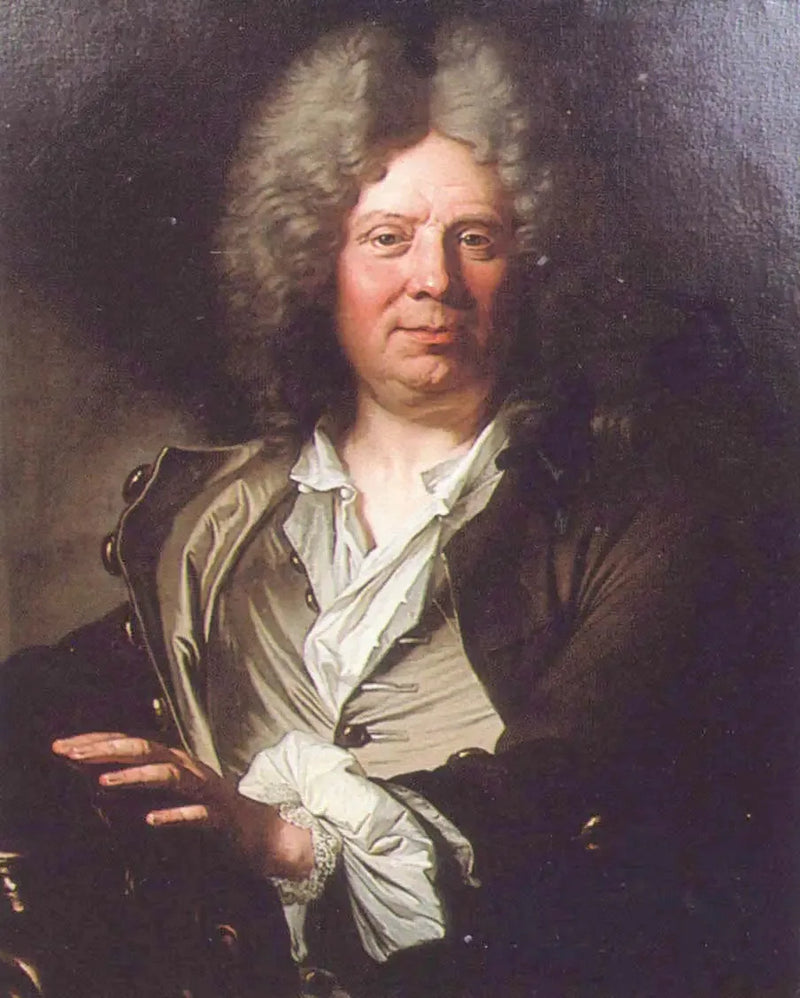 Porträtt av Antoine Coysevox - Hyacinthe Rigaud