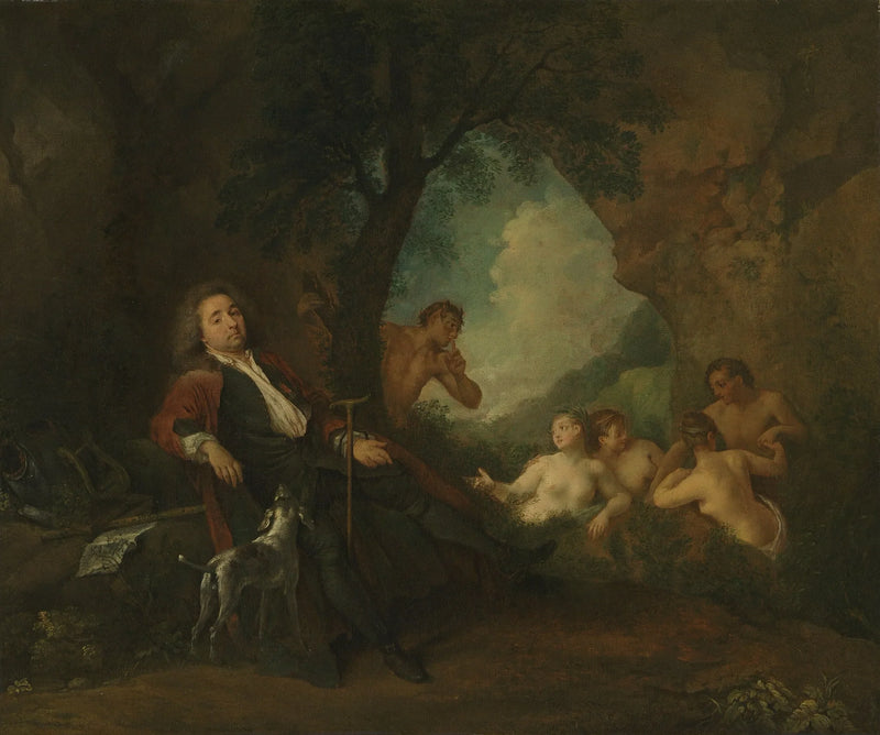 Porträtt av Antoine de La Roque - Antoine Watteau