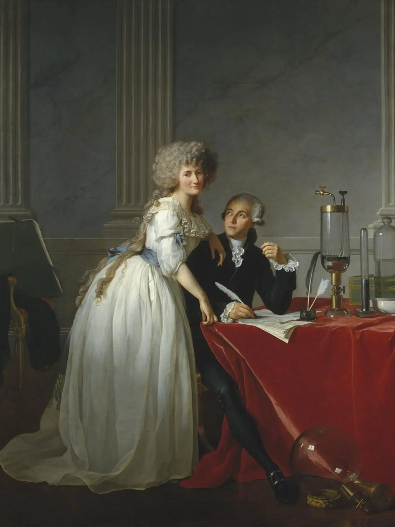Porträtt av Antoine-Laurent Lavoisier och hans fru - Jacques-Louis David
