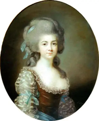 Porträtt av Antoinette Saint-Huberty (1756-1812), fransk skådespelerska. - Élisabeth Vigée Le Brun