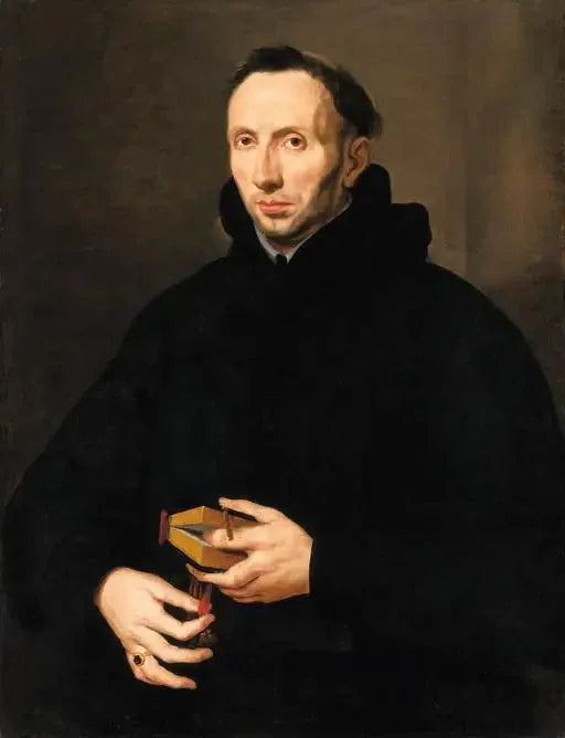 Porträtt av Antonius de Roore (1577-1655), prior för det augustinska klostret nära Bryssel - Peter Paul Rubens