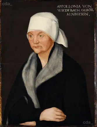 Porträtt av Apollonia von Wiedebach - Lucas Cranach den äldre