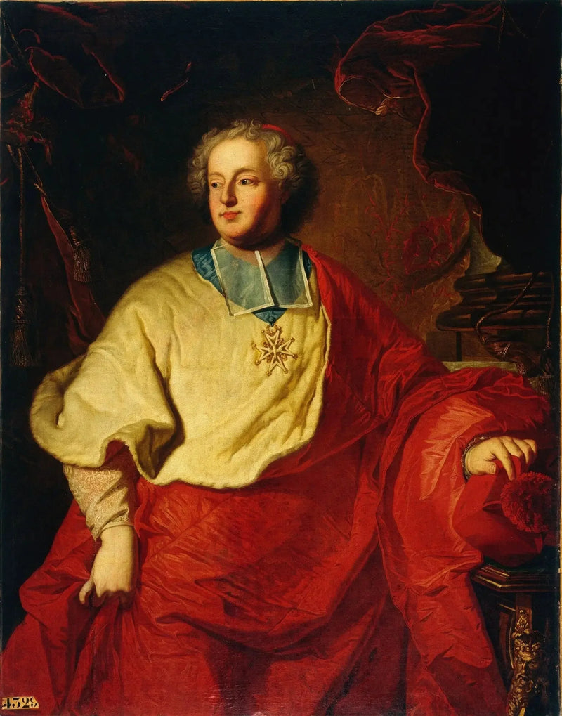 Porträtt av Armand Gaston Maximilien de Rohan (1674-1749) - Hyacinthe Rigaud