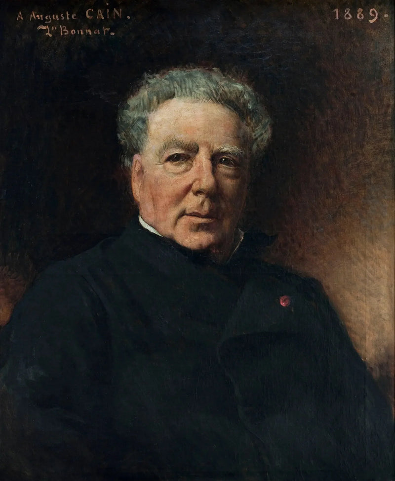 Porträtt av Auguste Cain - Léon Bonnat