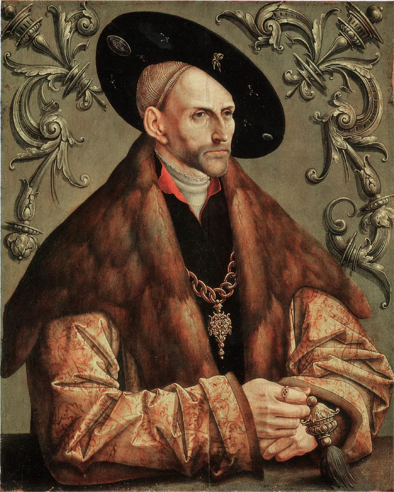 Porträtt av Edzard I, greve av Oost-Friesland - Jacob Cornelisz van Oostsanen
