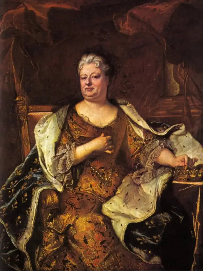 Porträtt av Elisabeth-Charlotte d'Orléans - Hyacinthe Rigaud