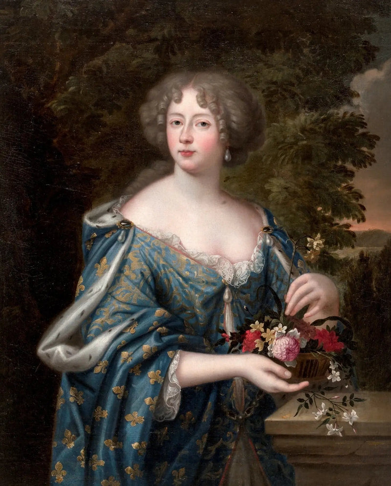 Porträtt av Elisabeth Charlotte, palatinska prinsessan (1652-1722) - Pierre Mignard