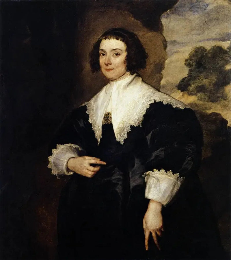 Porträtt av Elisabeth van Assche, hustru till Justus van Meerstraeten - Antoine van Dyck