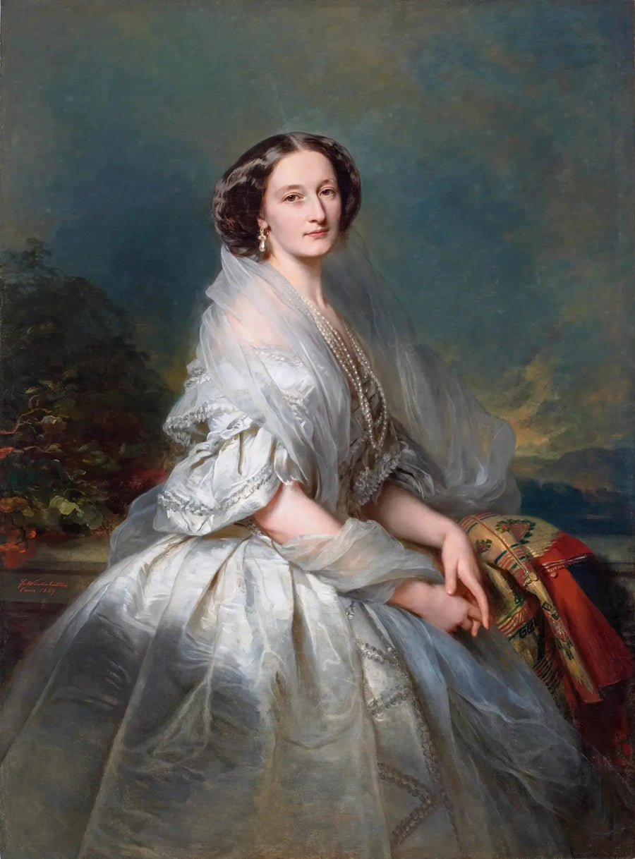 Porträtt av Eliza Franciszka Krasińska född Branicka. - Franz Xaver Winterhalter