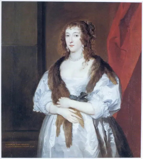 Porträtt av Elizabeth Dormer (död 1635), maka till Edward Somerset, 2:a markisen av Worcester - Antoine van Dyck