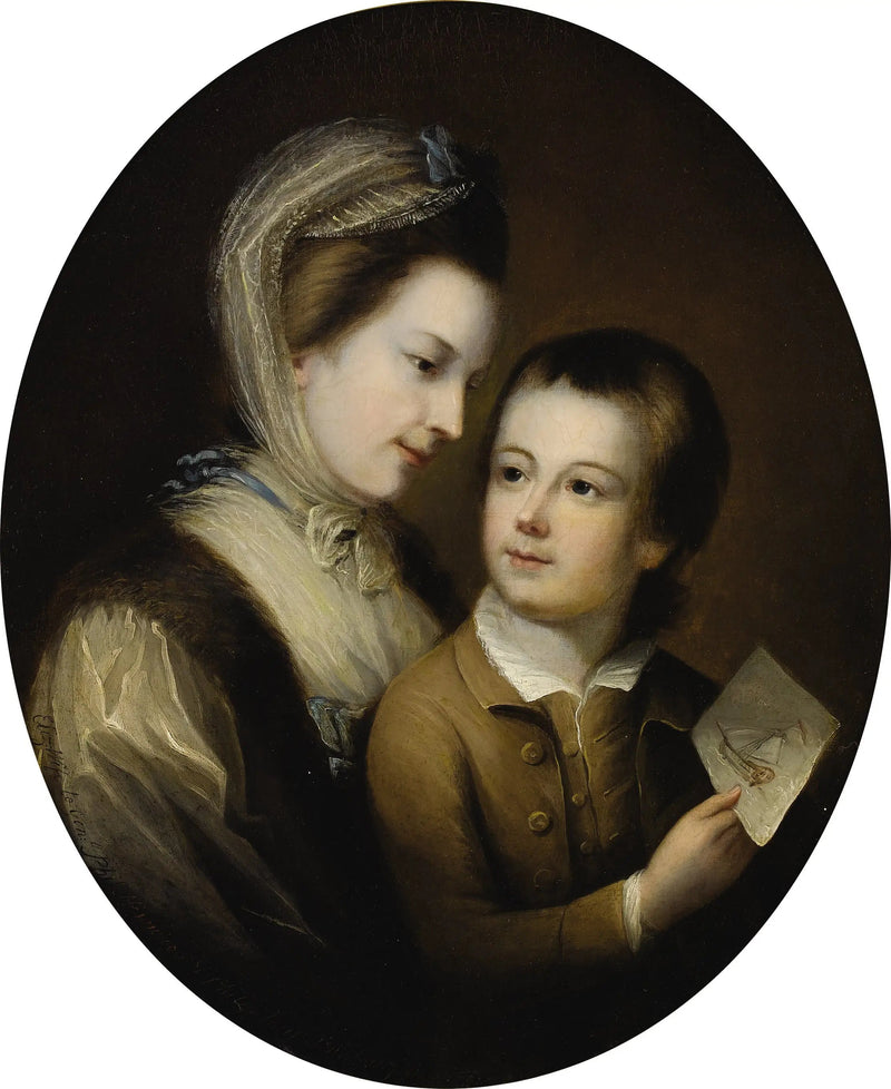 Porträtt av Elizabeth Honywood och hennes son Philip, 1767 - Thomas Gainsborough