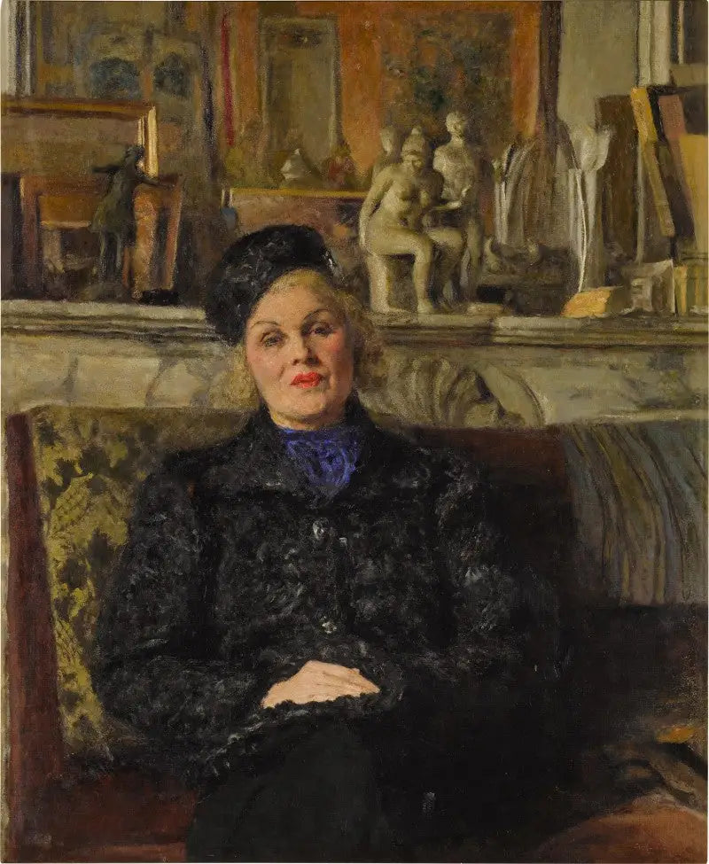 Porträtt av Elvira Popesco - Édouard Vuillard