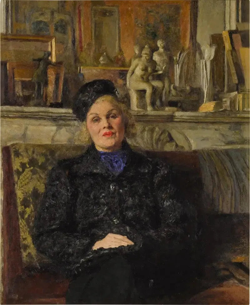 Porträtt av Elvira Popesco - Édouard Vuillard