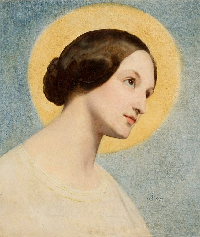 Porträtt av Elżbieta (Eliza) Krasińska född Branicka. - Ary Scheffer