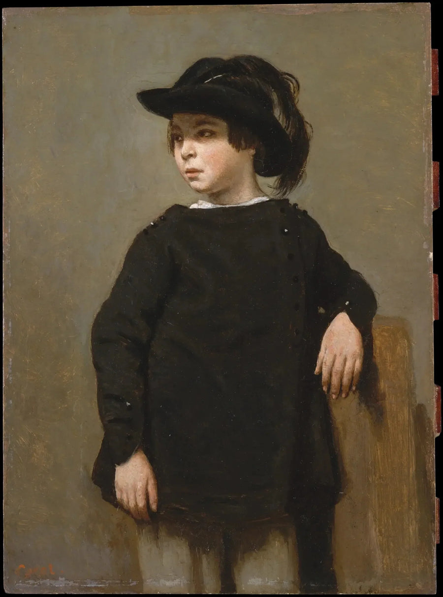 Barnporträtt - Jean-Baptiste Camille Corot