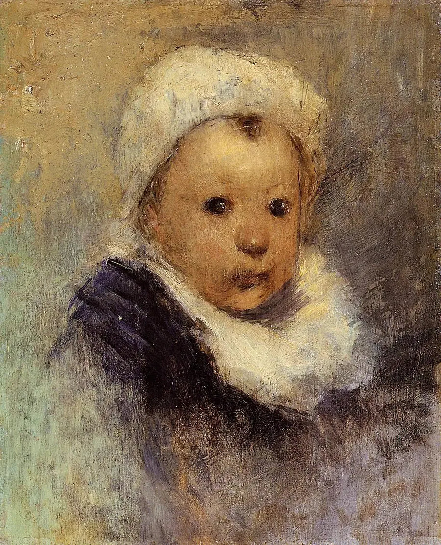 Barnporträtt, kanske Aline Gauguin - Paul Gauguin