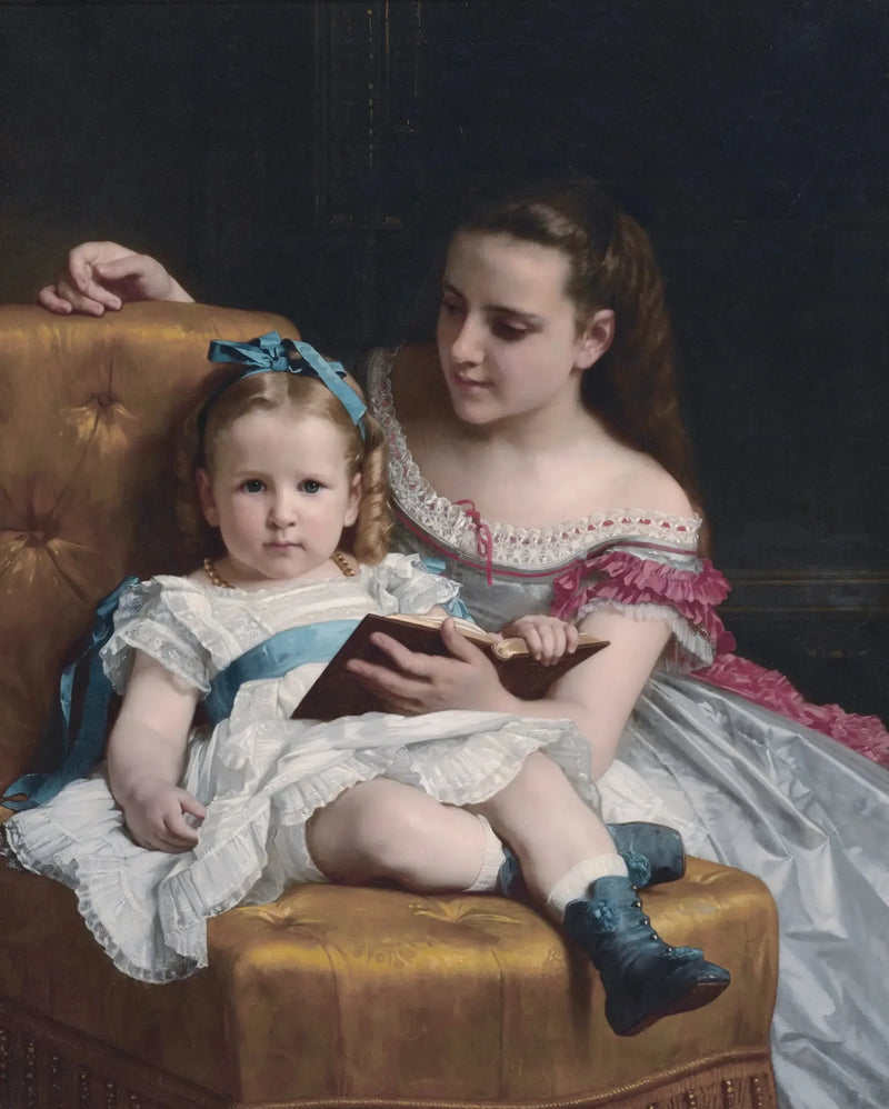 Porträtt av Eva och Frances Johnston - Bouguereau